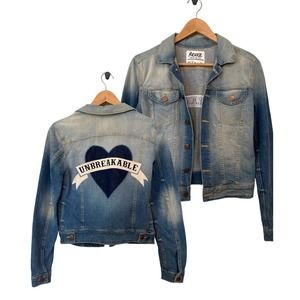 NWOT REVICE Unbreakable Heart Jean Jacket Small